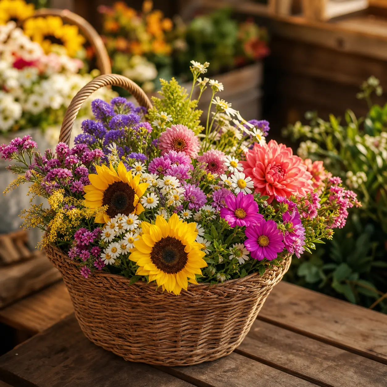 Bouquet de fleurs de saison